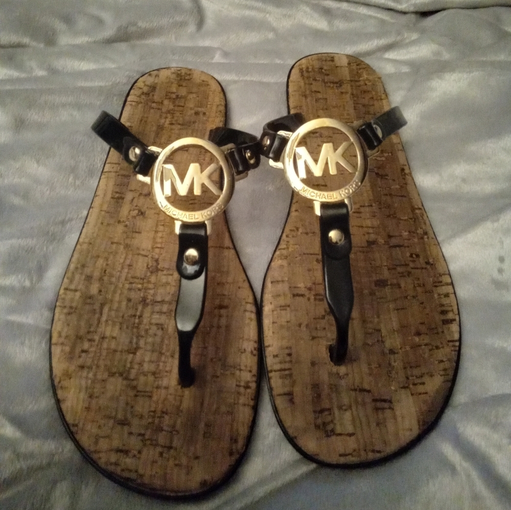 Like new Authentic Michael Kors Cork bottom Sandles